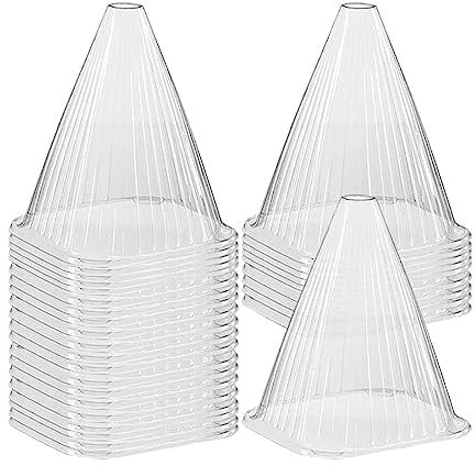 Qianly Garden Cloche Plants Protector Clear Large Plant Bell Cloches Plant Dome Bell Cover for Garden Greenhouse Plants Fruits Planter (Clear-30Pcs)