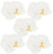 NUOBESTY 5St Künstliche Orchideenblüten gefälschte Orchideen Künstliche Orchideenköpfe Clip auf Blumen Schüttgut schmücken künstliche Blütenkopf Phalaenopsis Seidenblume Weiß
