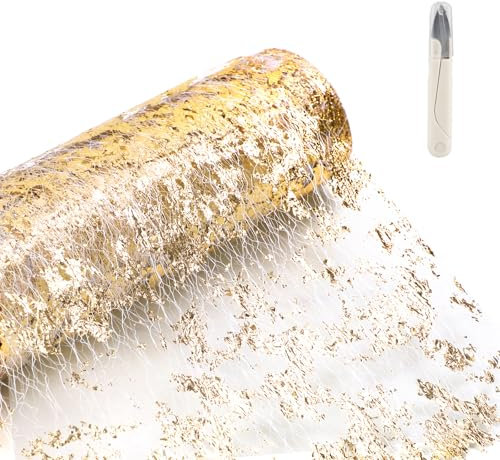 SWAWIS Tischläufer Glänzend Gold 30cmx20M Tischläufer Rolle Hochzeit Tischband Geburtstag für Tischdeko Hochzeit Valentinstag Geburtstag Taufe Deko