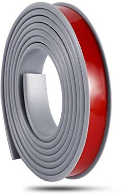 Protector autoadhesivo flexible de 8 m para armario, madera contrachapada y mesa, color gris, 12 mm