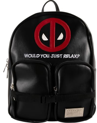 Cerdà Marvel Deadpool Sac à dos - Simili cuir - Noir