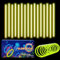 Knicklichter Kinder Party Set Gelb,100 Stück Leuchtstäbe Kinder+100 Verbinder,Schwarzlicht Deko Brillen&Armreifen Für Halloween,Weihnachten, Geburtstage,Hochzeit,Neon Leuchtstäbe Party Accessoires Set
