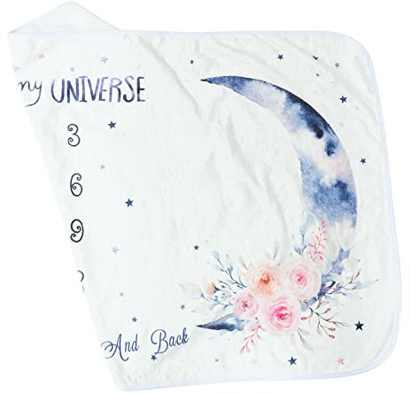 Ciieeo 1 Stück Meilensteindecke Decke Neugeborenendecken Baumwolle Überwurfdecken Fotohintergrund Decke Mädchen Musselindecke Musselindecken Pucktuch Pucktuch Polyester