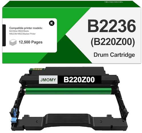 Unità tamburo B2236 B220Z00 ad alta capacità, 12500 pagine, ricambio per stampante Lexmark B2236 per stampante MB2236adwe, MB2236i, B2236dw, MB2236adw (confezione da 1)