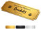 Engraved Plaques Personalised Memorial Plaques for Doors Urns Solid Metal Plate Engraved 1x3in Name Plate Name Label Plaque Name Tags with Adhesive Backing (Gold-1x3in, Design 2)