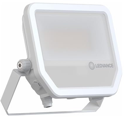 Ledvance Projecteur LED Aluminium Blanc 41W 5500lm 100D - 830 Blanc Chaud | IP66 - Symétrique