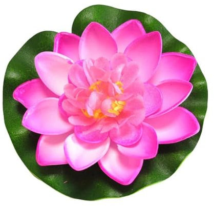 Künstliche schwimmende Kunstpflanze, realistische Aquarium-Gartenlandschaft, Mikroteich, Seerose, Dekoration, P0B5, 10 cm