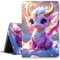 Case for Amazon Fire 7 Tablet 2019/2017 Release 9th/7th Generation PU Leather Smart Protective Cover with Auto Sleep/Wake for Fire 7 2019,Cute Dragon Baby