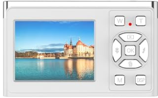 Koolenry Portable HD Digital Camera Portable HD Digital Camera Mini Student Activity CCD Selfie Card Camera Mini Student Activity CCD Selfie Card Camera 50 Million Pixels 2.2 Inch Display forTravel Wh