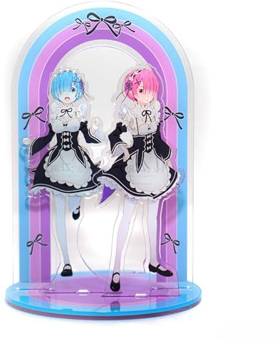 Re:Zero - Rem & Ram Acrylic Standee - Otaku Collectible Figure, Gift for Anime Fans