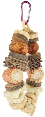 WEKADRIN Hasen Kauspielzeug Rattan Zahnkugel für Hamster Käfig Kleintier Zahnpflege Nager Spielzeug für Zwerghamster Kaninchen Meerschweinchen