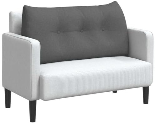vidaXL Rücken Kissen Dunkelgrau 100 x 24 x 50 cm Stoff