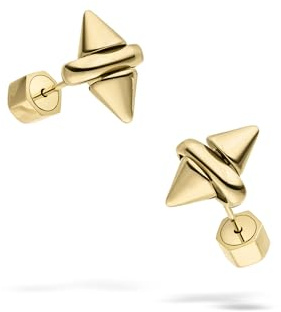 LIEBESKIND BERLIN Damen Schmuck – Ohrstecker im Spikes Design aus Edelstahl – in Silber & Gold – markant, modern & vielseitig kombinierbar – hochwertig verarbeitet & ideal für jeden Anlass