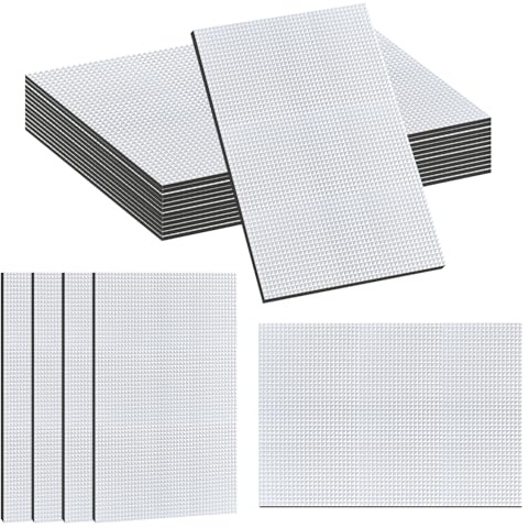 runxsam 13 pz tappetini fonoassorbenti adesivi auto 24.8 x 17.8 cm | Pannelli adesivi insonorizzanti e termici per cofano e portiere auto adesivo forte facile da tagliare e applicare