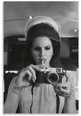 Generisch Lana Del Poster Rey Singer Für Zimmer, Ästhetische Leinwand-Wandkunst, Schlafzimmer-Dekor Poster 12x18inch(30x45cm)