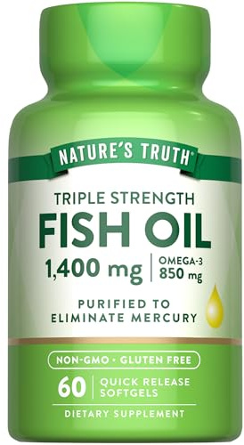 Nature's Truth Triple Strength Fish Oil 1400 mg | 850 mg Omega-3