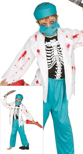 FIESTAS GUIRCA Disfraz Doctor Zombi Infantil - Talla 5-6 Años…
