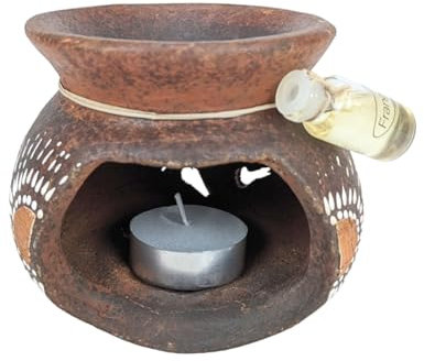 Brûle-Parfum Artisanal de Bali + 1 Huile parfumée Offerte