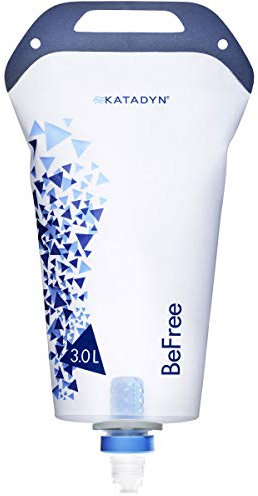 Katadyn BeFree Filtre à eau de 3,0 l, débit rapide, membrane EZ Clean de 0,1 micron pour le camping personnel ou petit groupe, le camping, la randonnée ou la préparation d'urgence (reconditionné)