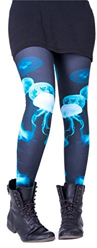 cosey Damen Leggings Bedruckte Bunte Tiermotiv-Leggins