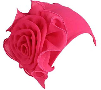 Pluto & Fox Damen Muslim Stretch Turban Hut Chemo Cap Haarausfall Kopftuch Wrap Hijab Cap (Rosa)