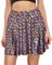 VORCOOL Sommer Print Skalen Kurzen Rock Weibliches Temperament Mode Faltenrock (Farben, XL)