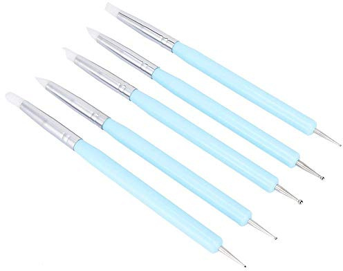 5 Stücke Ton Sculpting Keramik Werkzeug Set Silikon Kopf Skulptur Werkzeuge Shapers Zubehör für Carving Lehm Skulptur Modellierung
