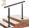 Happybuy Handlauf Außentreppen, 91,4 cm, Handlauf für Außentreppen Handlauf für Treppen, Outdoor, schwarzes Aluminium, Treppengeländer für Garten, Bürobereich