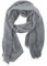 JOPHY & CO. Sciarpa Donna Uomo Elegante Leggera Morbida a Stola Rettangolare in Fibra di Bambù a Tinta Unita o Fantasia Colori (Grigio Scuro)