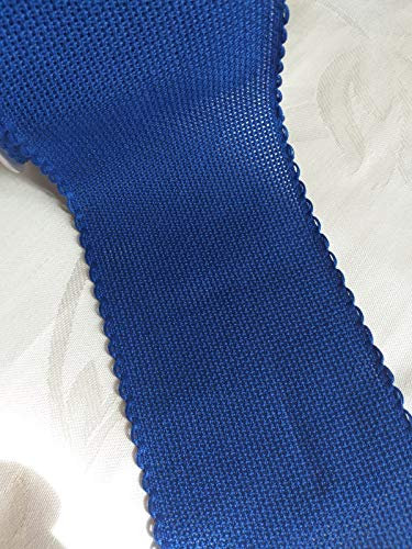 NASTRIFICIO ROSSI SAS Aida-Stoffband, 2,5 m, Variante Weihnachten (103 mm, Blau)