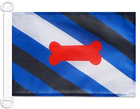 AZ FLAG Puppy Pride Play Boat Flag 45x30 cm Mesh Polyester Plastic Rings | Outdoor and marine use Pet play 12x18 in boat flag weather resistant with double stitched seams and reinforced edges
