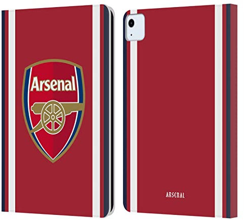 Head Case Designs Licenciado Oficialmente Arsenal FC Casa Kit de Escudo 2021/22 Carcasa de Cuero Tipo Libro Compatible con Apple iPad Air 2020/2022