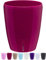 Santino Maceta para Orquídeas Ø 12cm Maceta Autorriego con Sistema de Mecha e Indicador de Nivel de Agua para Interior (Ø 12cm - 1,3L - Morado)