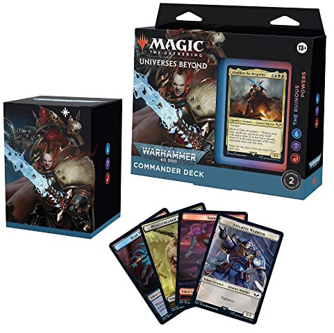 Magic The Gathering D07860000 Más allá del Multiverso: Warhammer 40.000 Mazo de Commander, de Los Poderes Ruinosos (Versión en Inglés)