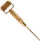 ROLL ON JADE - RIDOKI Gold Acu - Rouleau Massage Visage Anti-âge + Pointe d'acupression, Roller Visage Lifting Naturel, Lisse, Raffermit, Stimule