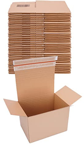 verpacking Automatik Karton 304 x 216 x 130-220 mm höhenvariabel Braun (Außenmaß 310 x 220 x 135-225 mm) VP 50 Versandkartons mit selbstklebendem Deckel (60 Stück)