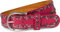 styleBREAKER Nietengürtel mit mehrfarbigen kleinen Nieten, Gürtel Kunstleder Einfarbig, kürzbar, Hüftgürtel Unisex 03010071, Farbe:Pink, Größe:100cm