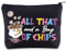 BWWKTOP Mrs. Potts And Chip Make-up-Tasche von Beauty Beast inspirierte Geschenke All That And A Bag Of Chips Merchandise, Beutel mit Chips BL, Beutel