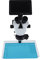 Microscopio Estéreo Trinocular, Barril Giratorio de 360 ​​°, Pantalla LCD de 7 Pulgadas, Microscopio Trinocular Digital de Vidrio óptico de Alta Precisión para Electrónica