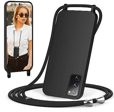 ScandiCasis Handykette für Samsung Galaxy S20 Hülle mit Band, Handyhülle mit Schnur zum Umhängen, weiche TPU Silikonhülle mit Band [verstellbar] [abnehmbar] Halskettenhülle für Samsung S20