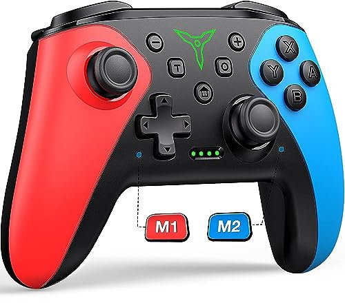 HASACOOL Wireless Switch Controller for Nintendo Switch/Lite/OLED Controller, Switch Controller with a Mouse Touch Feeling on Back Buttons, Extra Switch Pro Controller with Wake-up,Programmable, Turbo