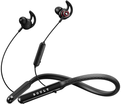 Boult Audio Newly Launched Curve Max Bluetooth Earphones with 100H Playtime, Clear Calling ENC Mic, Dual Device Connectivity, Lowest Latency Gaming, 13mm Bass Driver Neckband Wireless Earphone (Black)