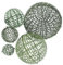 HOMSFOU 5st Kugeln in Kreisform Kranzform Formschnitt Kugel Formschnitt Ball Topiary Sphäre Rahmen Stützkäfig Für Pflanzenkugeln Kugelblumenhalter Buchsbaum Plastik Runden Bodenplatte 3D