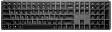 HP Wireless 975 Dual-Mode Keyboard, USB-A, USB-C, Bluetooth, Rechargeable, Black, Ambidextrous