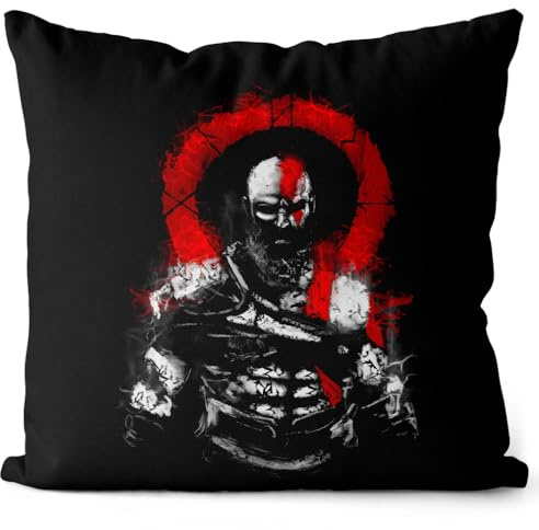 style3 Ultimate Kratos Kissen mit Füllung 40cm Baumwolle Action Adventure Kratos Sparta