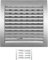 H&C VENT Grille Aeration 190x190mm Ø 125mm Argent avec Curseur Moustiquaire │ Evacuation Caches Tuyau Ventilateur │ d'Extraction Ventialtion │ Exterieur Interieur │ Gaine Cache Extracteur d'air VMC