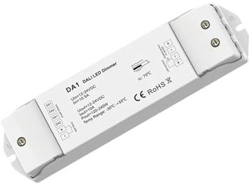 DA1 Dimmer LED DALI a tensione costante monodirezionale Uscita 15A Dimmerazione PMW Push Dim protezione multipla Controller LED DC 12V -24V