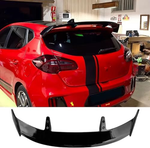 USJEKZI66 Heckspoiler Passend für Kia Ceed 2013-2022, Spoilerlippe für Auto Tuning, ABS Kunststoff