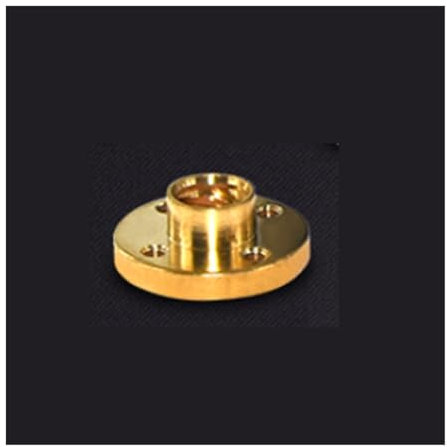 screw pitch T8 Lead Screw Brass Nut 8mm Diameter Thread Rod Elimination Gap Nut 2mm 8mm 10mm Lead Anti Backlash Spring Loaded Nut shaft nut(Brass nut,2mm lead)