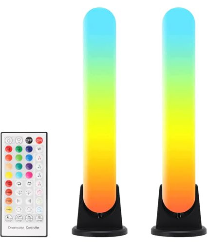 LED Light Bars, Smart RGB Light Bars, Ambient Lighting with Music Sync, WiFi App Control, LED TV Backlights with Double Light Beads, Multiple Lighting Effects Gaming Lights for Bedroom
